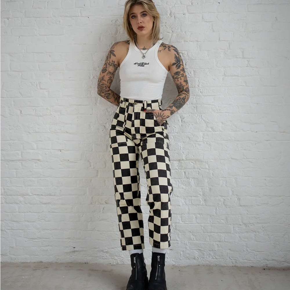 P&Co 304 Service Fatigue Pants in Checkerboard 14UK/10US